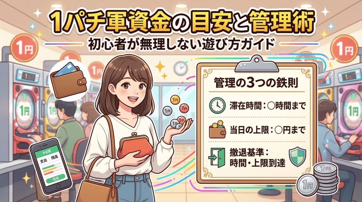 1パチ軍資金の目安と管理術