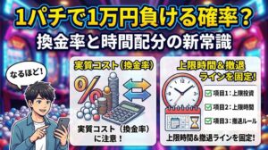 1パチで1万円負ける確率は？換金率と時間配分の新常識
